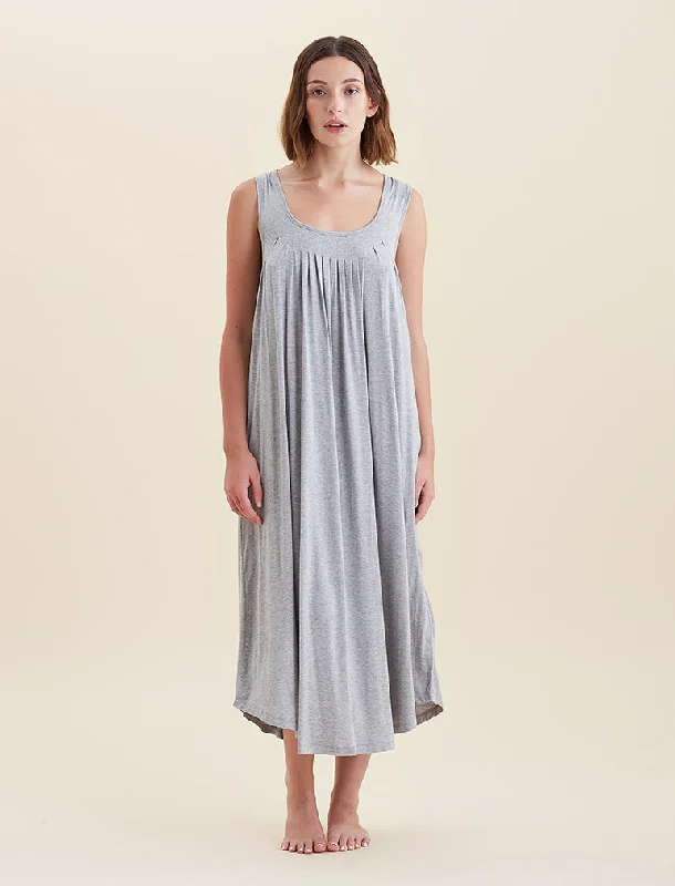 Kate Modal Soft Pleat Front Maxi Nightie