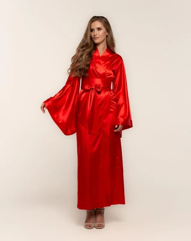 Classic Silky Kimono Robe